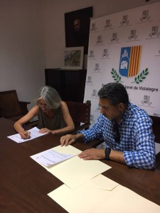 signació conveni Ajuntament de Lloret Juny 2017